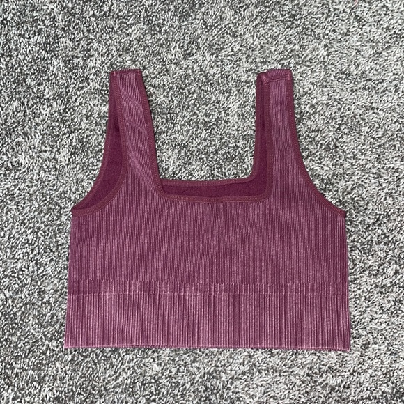 Burgundy stretch bra top - Picture 2 of 2